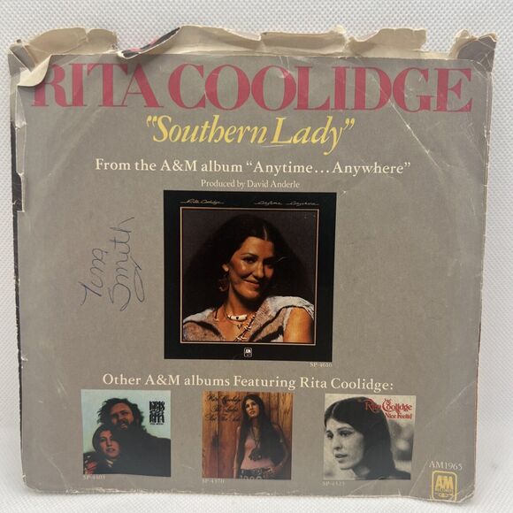 45 RPM - RITA COOLIDGE - WE'RE ALL ALONE - WITH PICTURE SLEEVE NM Playback! - Picture 7 of 7